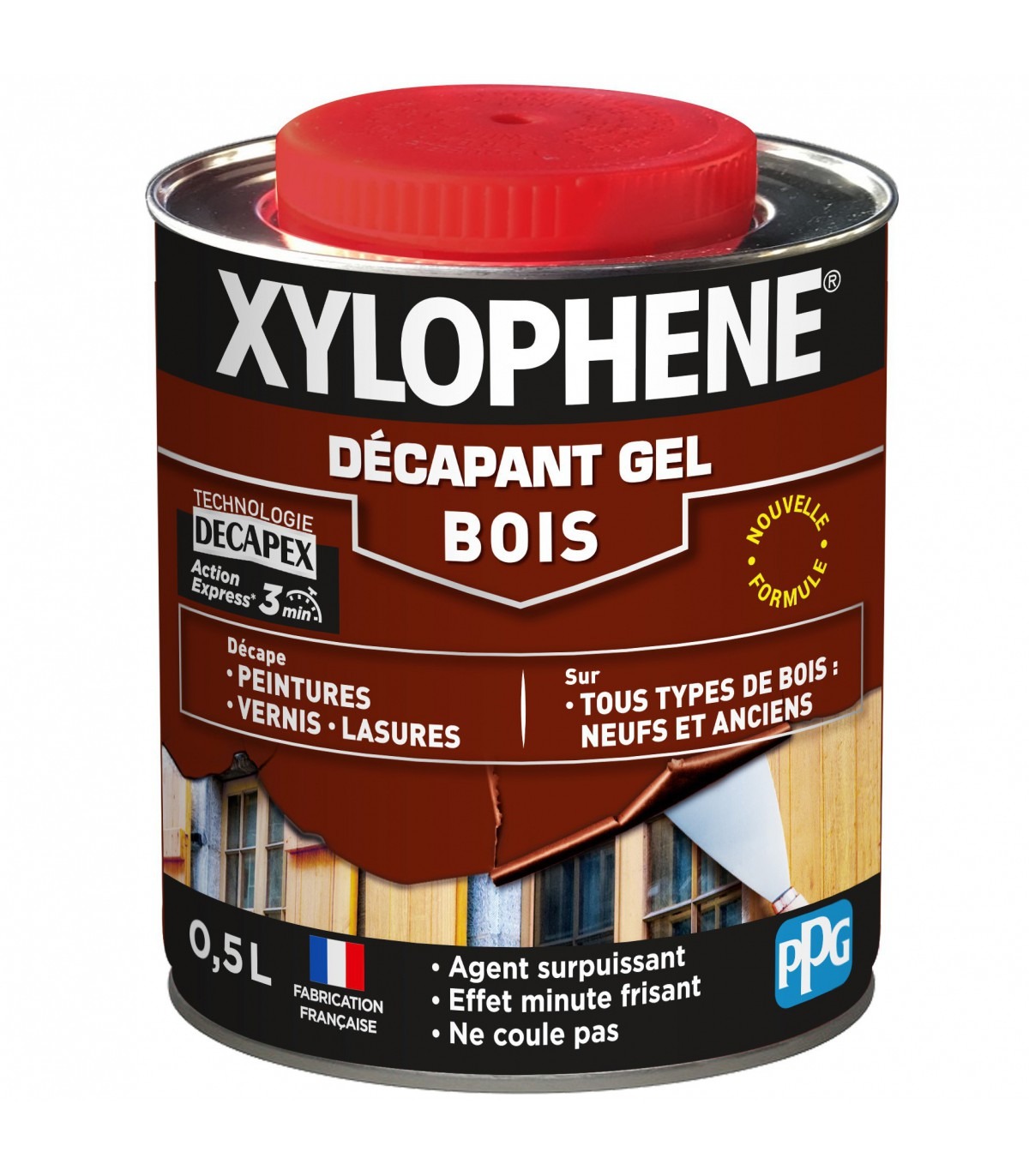 Xylophene gel Décapant Bois